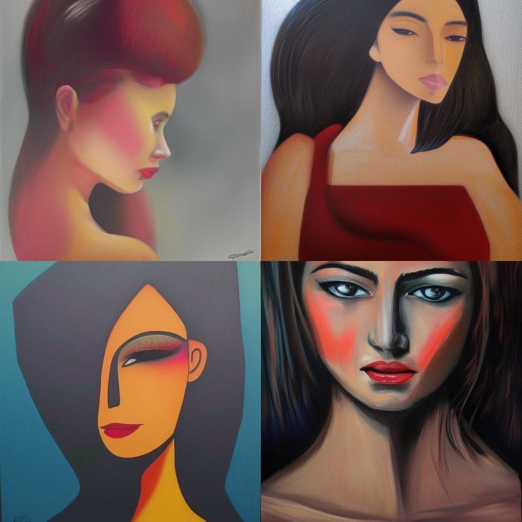 Vibrant Woman in Mexican Art Style