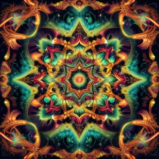 Baroque Ruby Roses in Hyperrealistic Graffiti Art