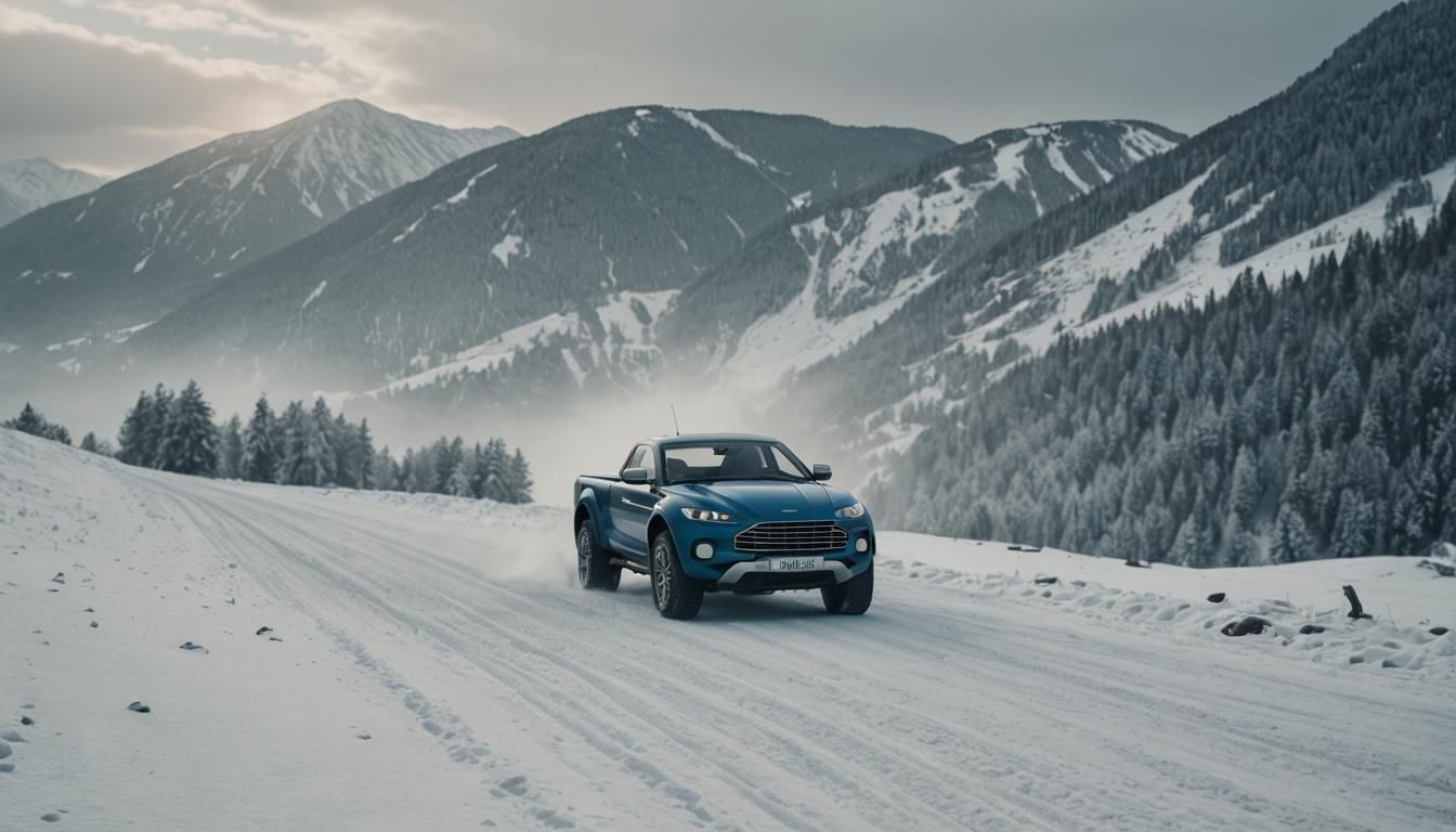 Aston Martin Valour Pick-up Concept at Puy de Dôme