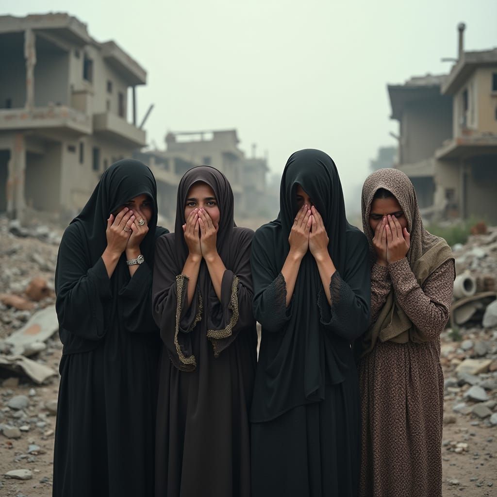 Women in Gaza Mourn Destruction of Homes in Hauntingly Reali...