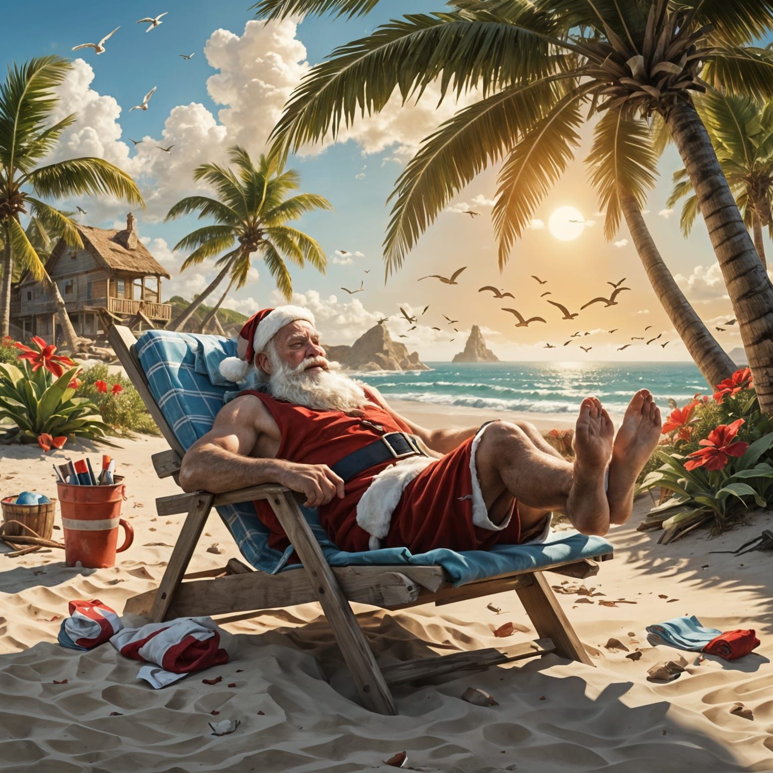 Santa's Tropical Winter's Night