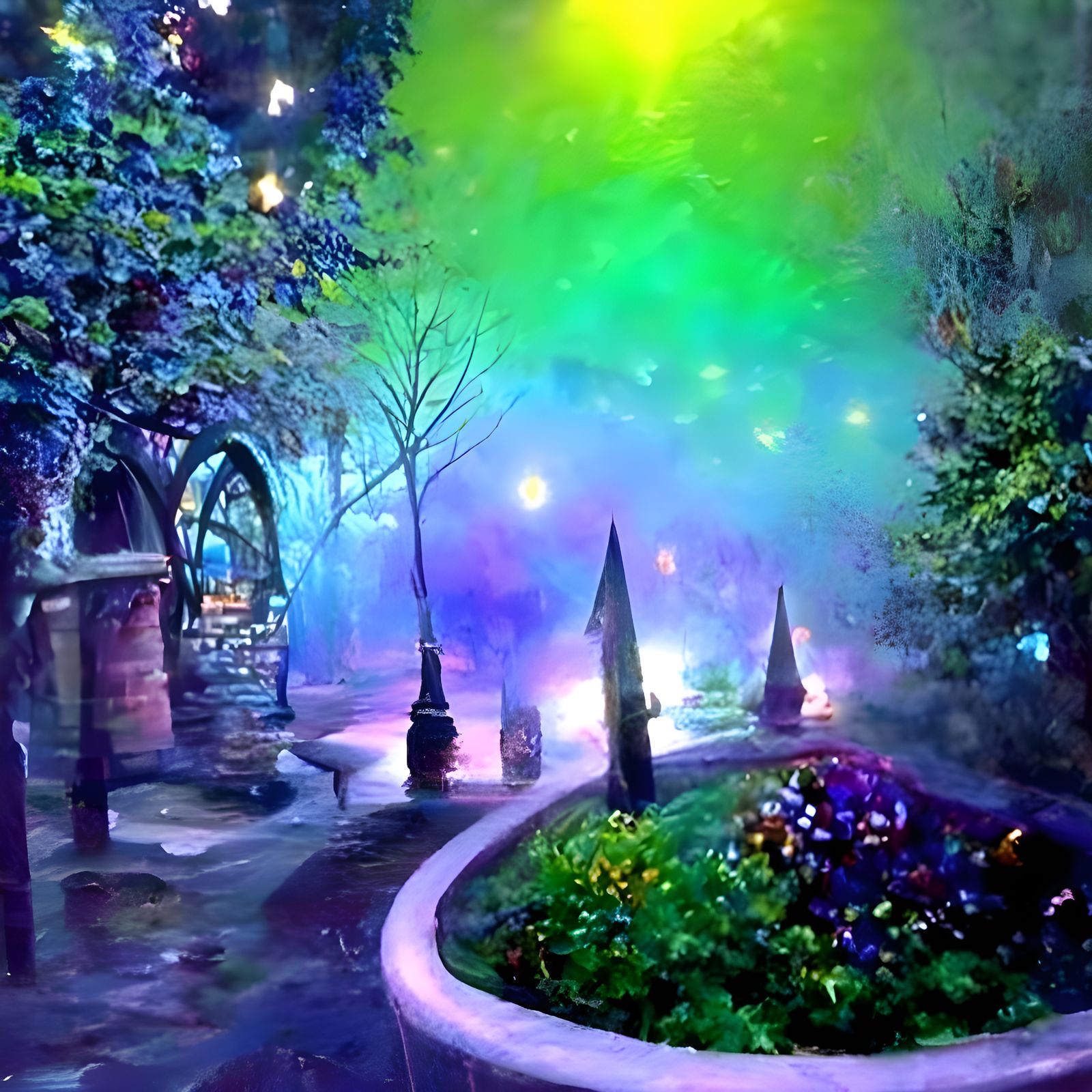 Ethereal Moonlit Pathway in a Hyperdetailed Fantasy Scene