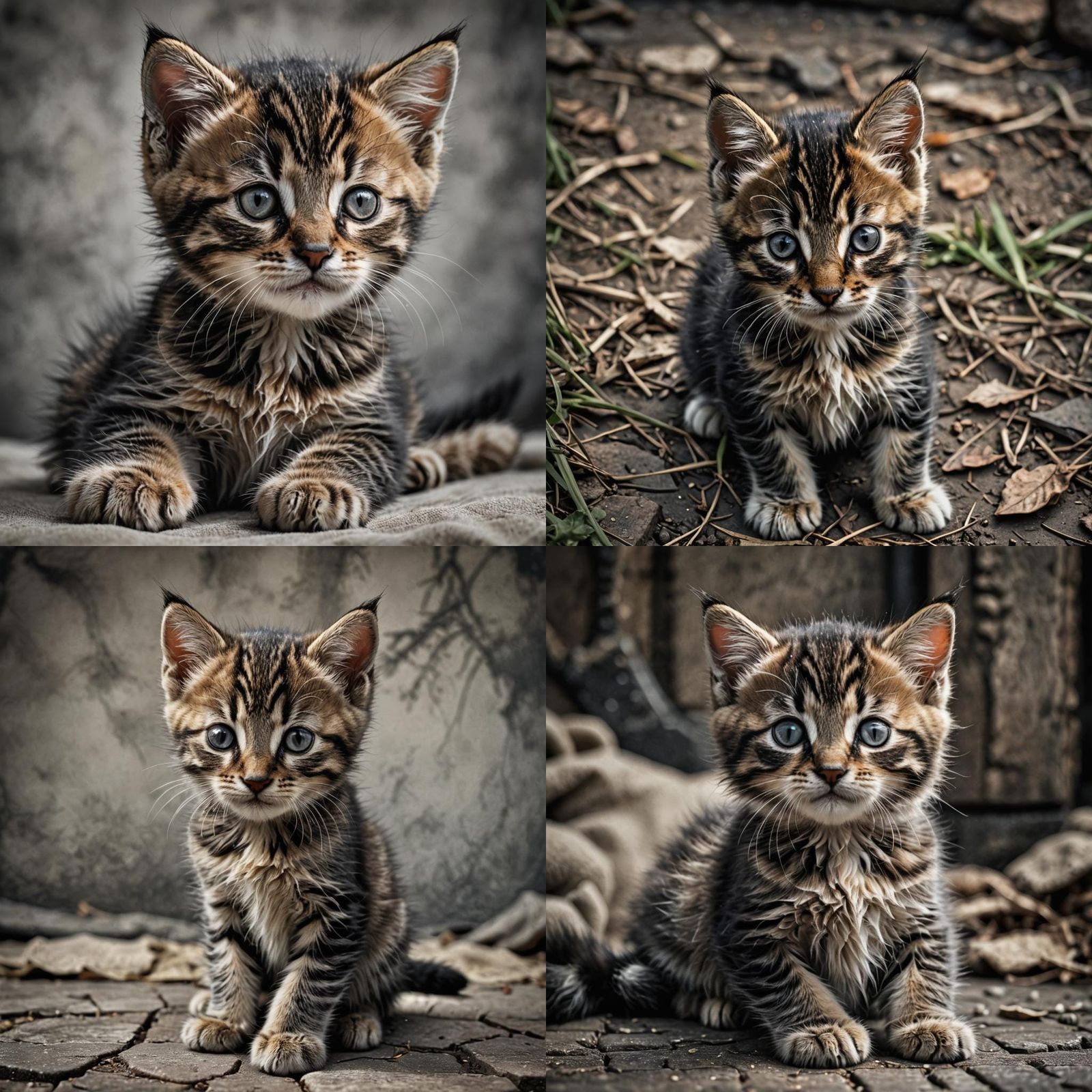 Hyperrealistic Kitten Portrait in High Definition