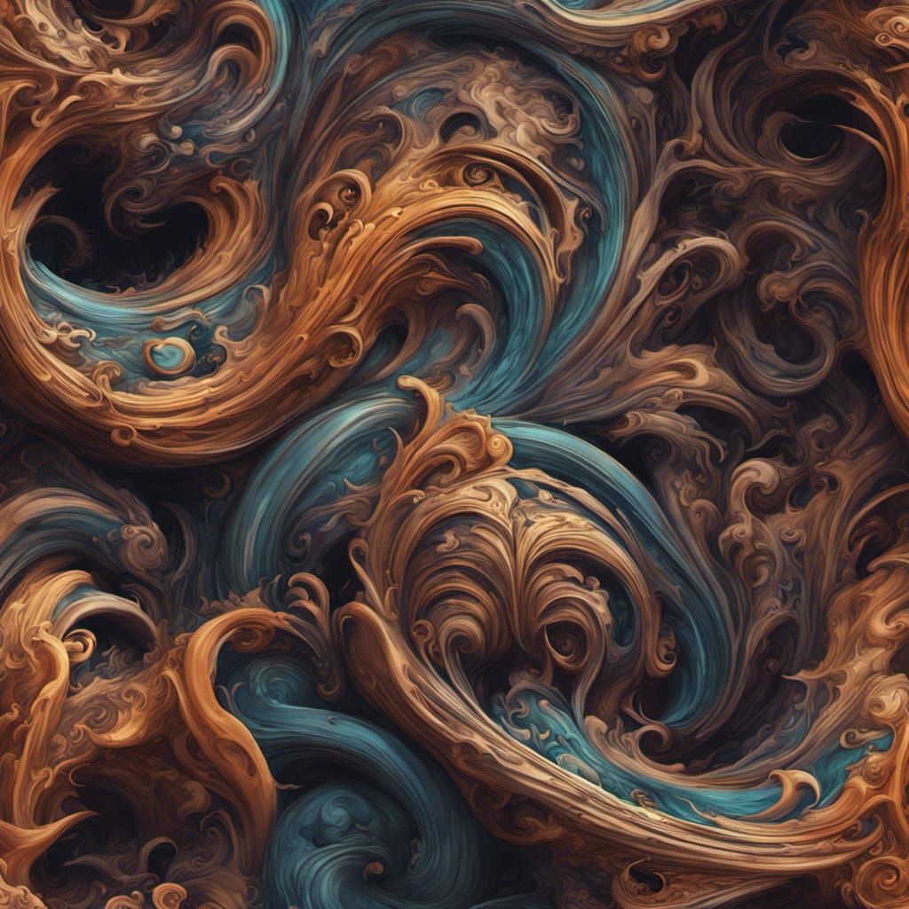 Fantastical Swirl in Detailed Matte Painting Style