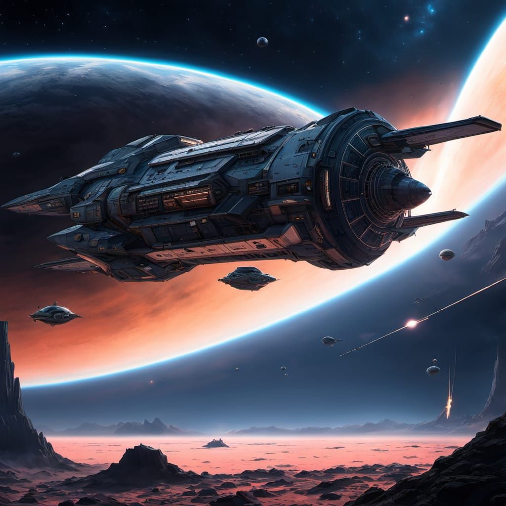 Ethereal Space Goddess in Cyberpunk Splendor