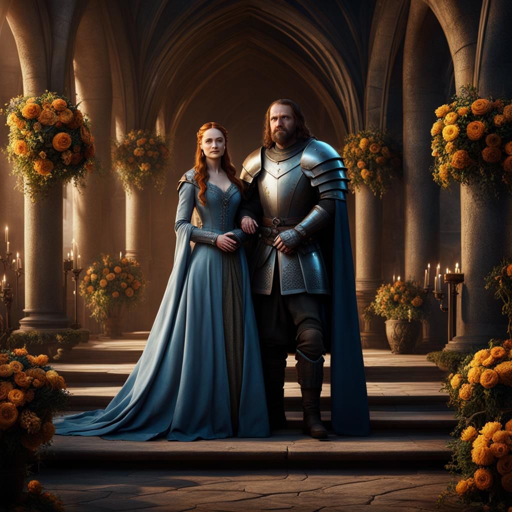 Happy Wedding in Detailed Fantasy Concept Art