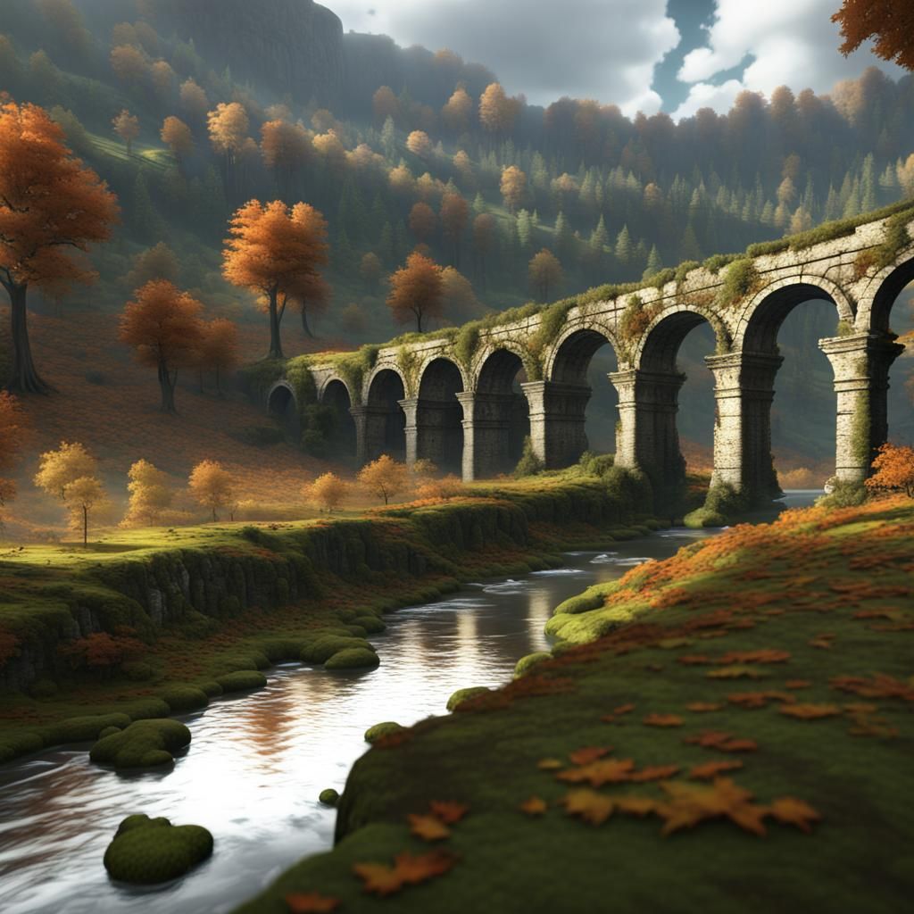 Autumn aqueduct 2