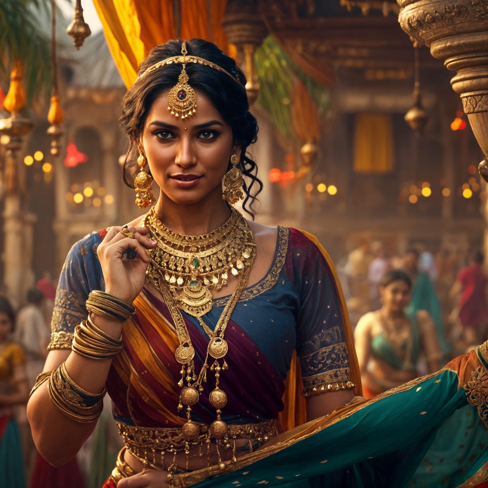 Indian Courtesan Dances in Colonial India