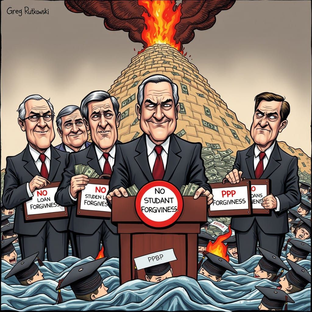 Satirical Exposé of Republican Hypocrisy in Student Loan For...