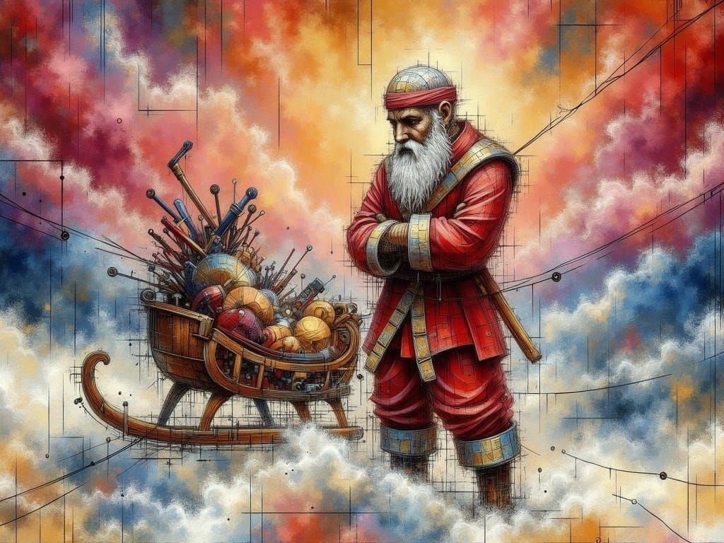 St. Nikolaus Overcomes a Sleigh Malfunction in Vibrant, Expr...