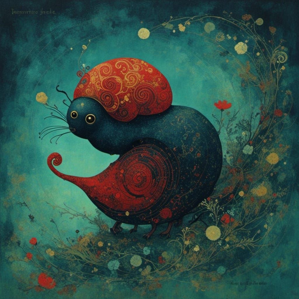 Modern Abstract Art with Intricate Patterns