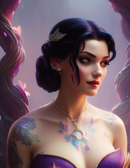 Battle-Scarred Snow White Barmaid with Magic