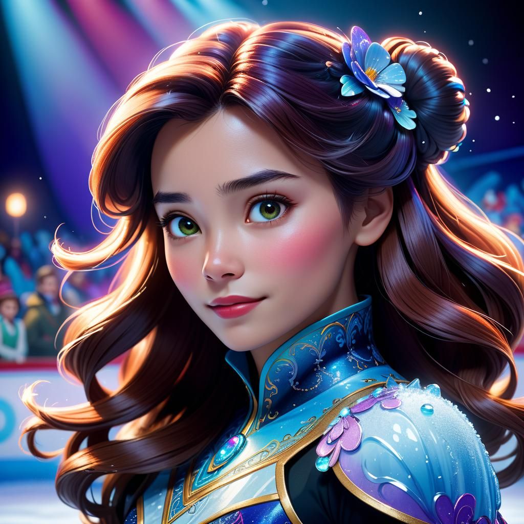 Disney on Ice Portrait in Artgerm Style