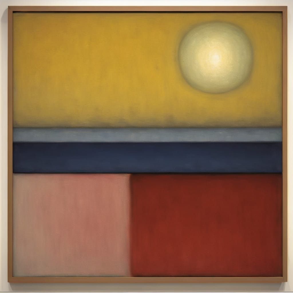 Surreal Figure Contemplates Existential Crisis in a Sea of L...