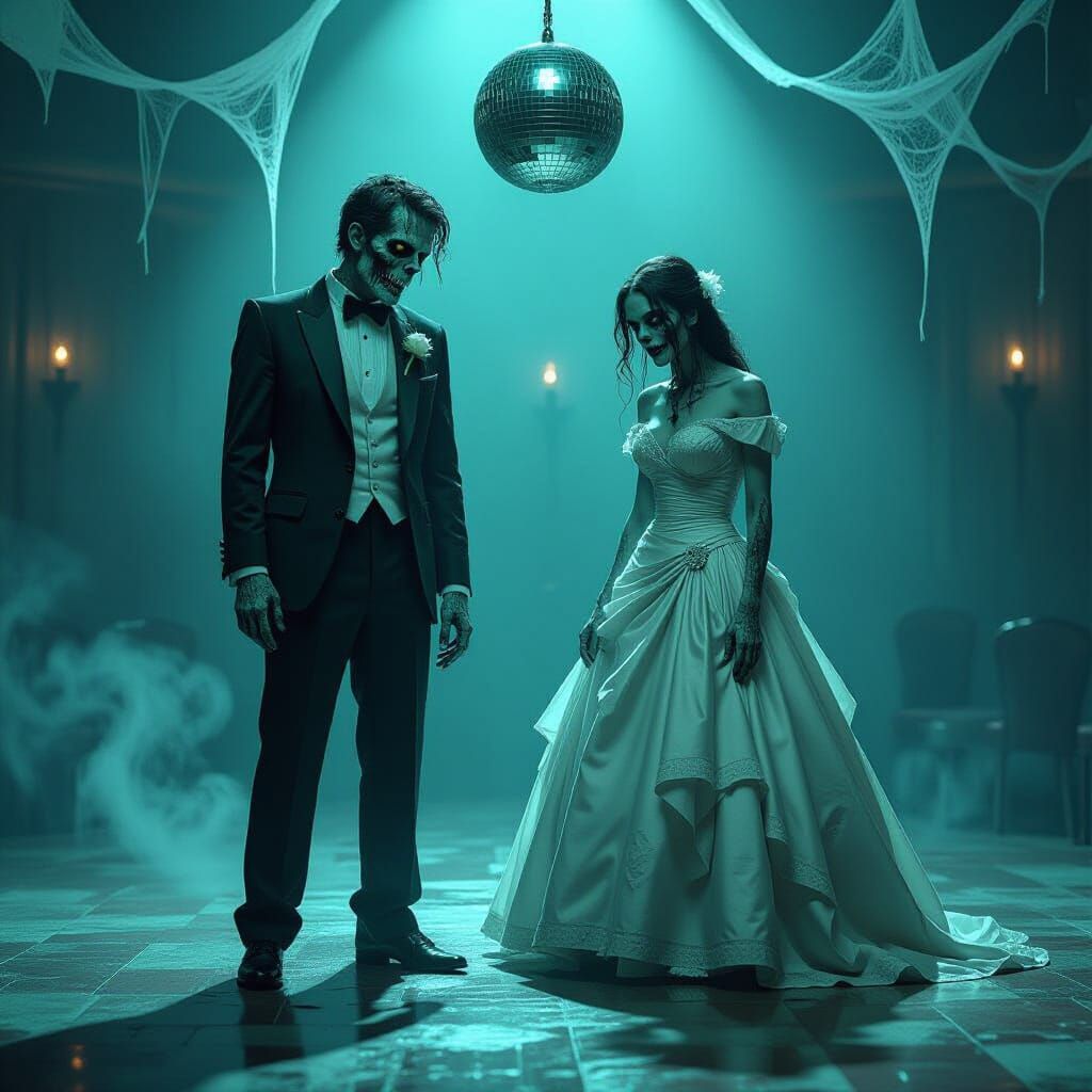 Zombies Awkwardly Attend Dark Gothic Prom Night