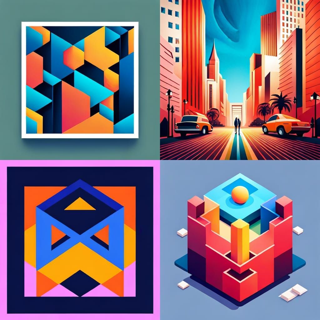Geometric Shapes in Scroll-Stopping Colors