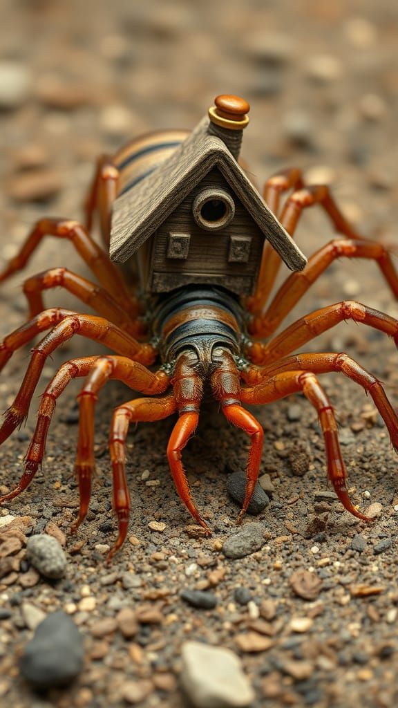 Surreal Centipede with Human Feet
