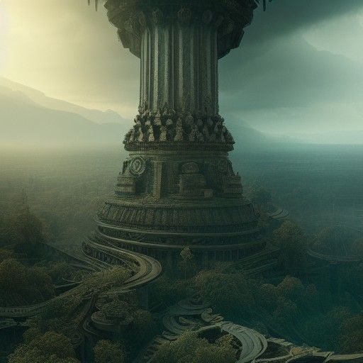 Stunning Digital Matte Painting: Epic and Detailed
