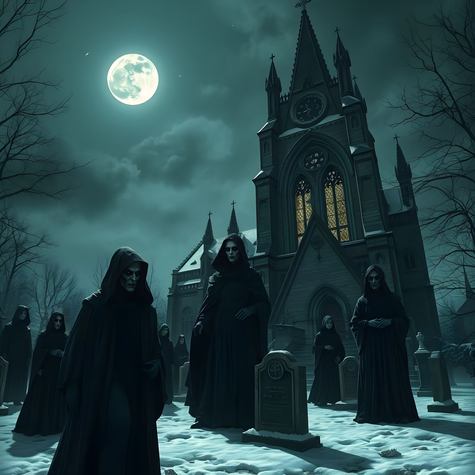 Dark Gathering: Monks, Witches, and Vampires