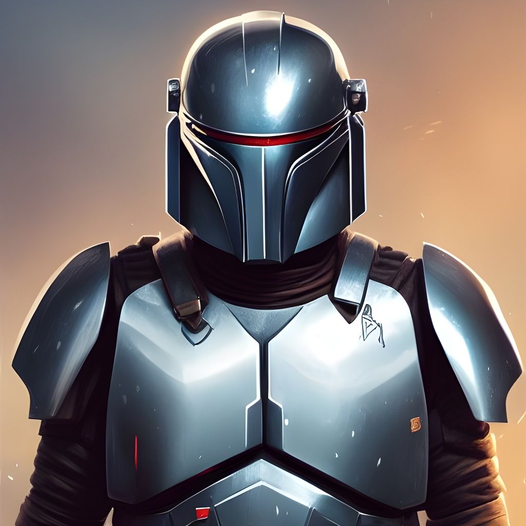 Man in Sci-Fi Armor Portrait