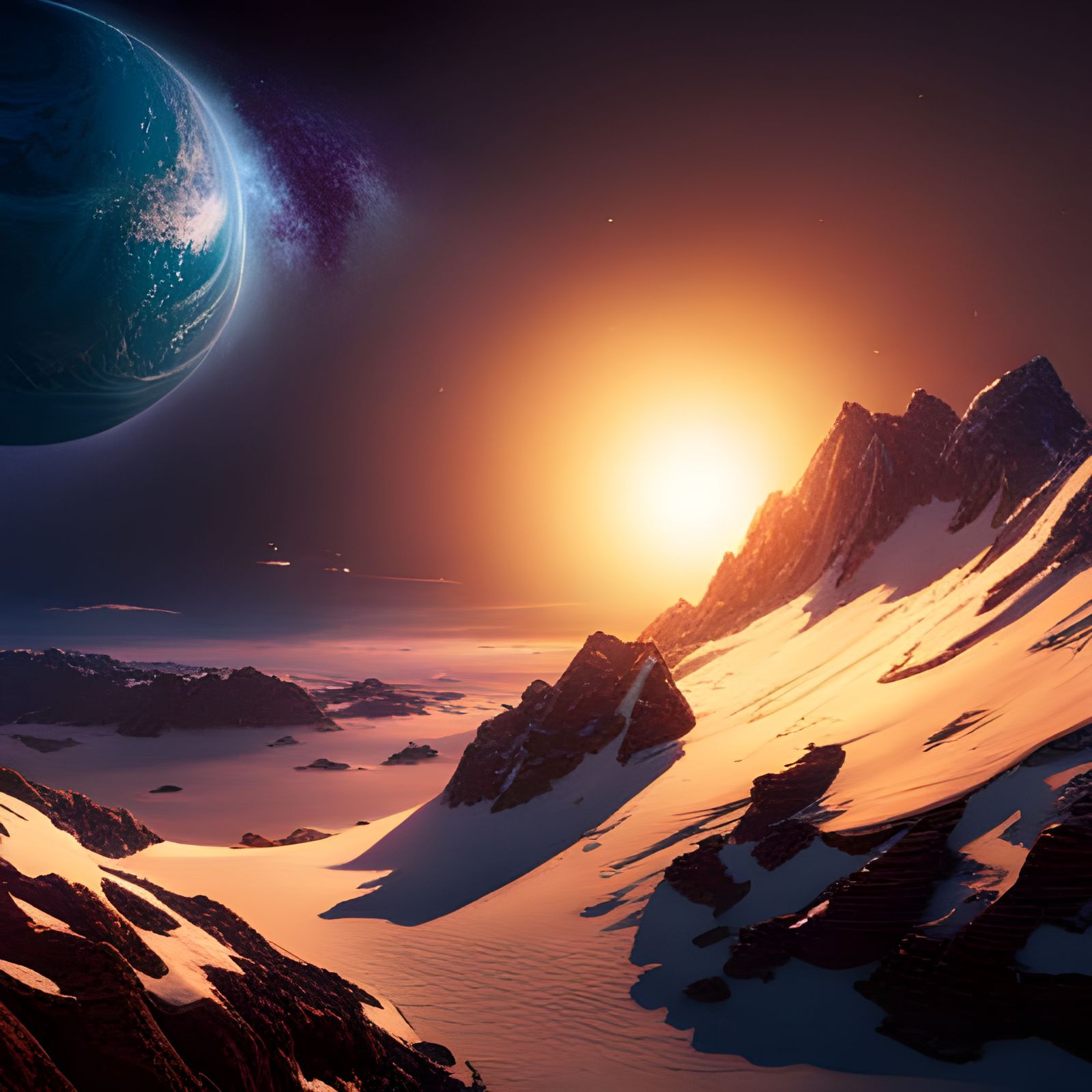 Epic Sci-Fi Galaxy Window in Staggering 3D