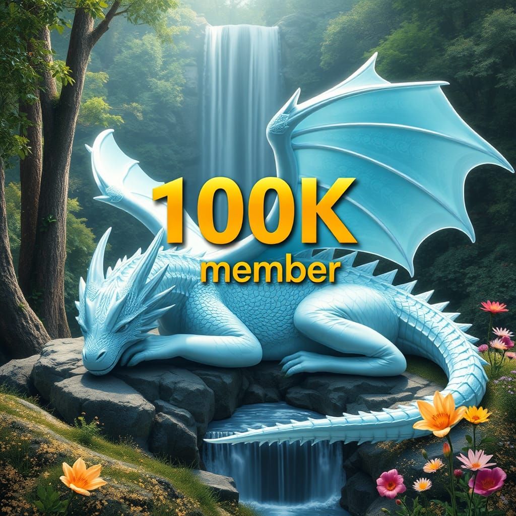 Fantasy Dragon Sleeps Amidst Golden Celebration