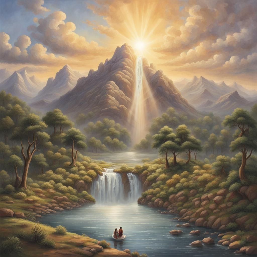 Genesis: Detailed Matte Painting of Earth's Creation