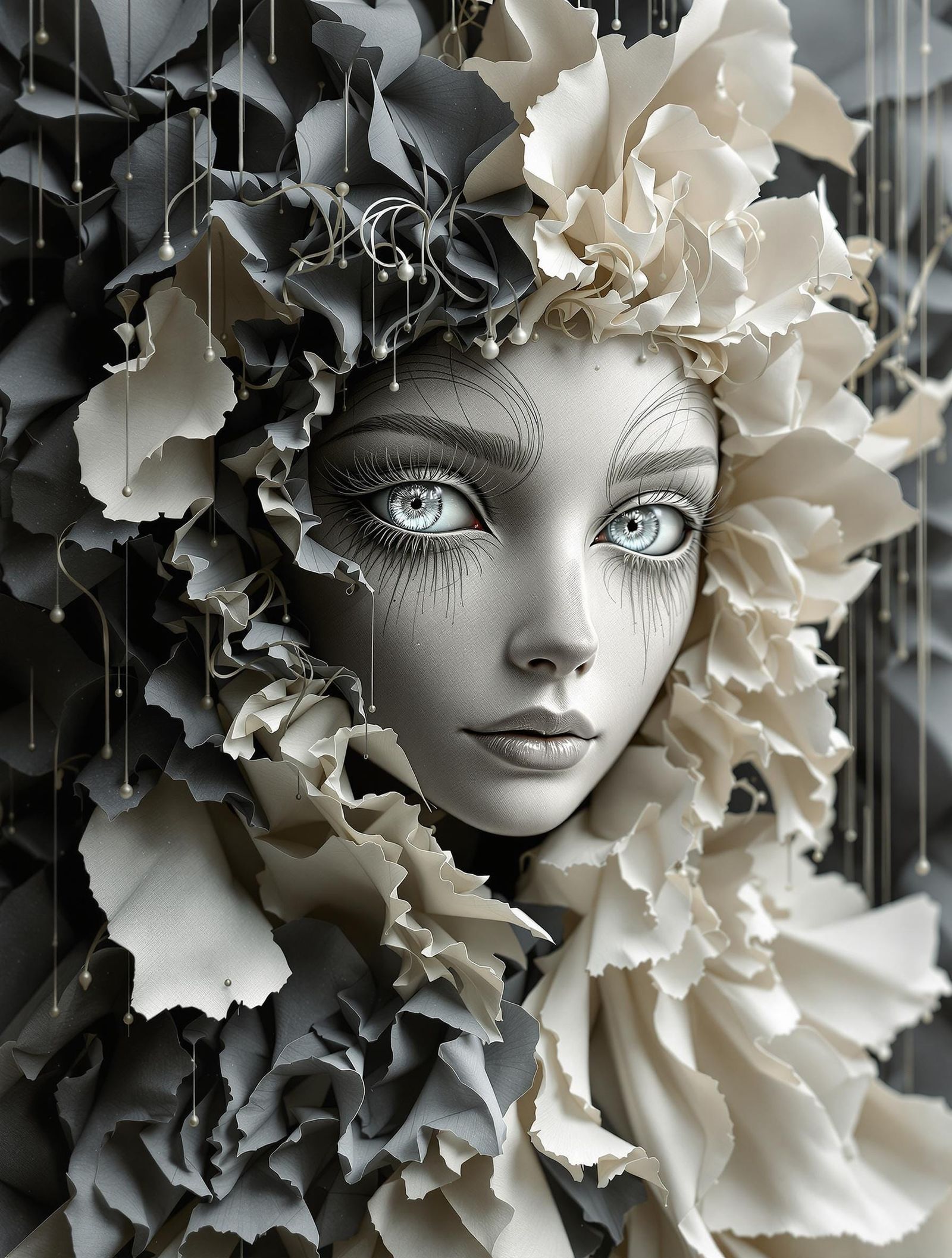 What a Dream I Had Without Artists - Metallic Paper Iris Folding