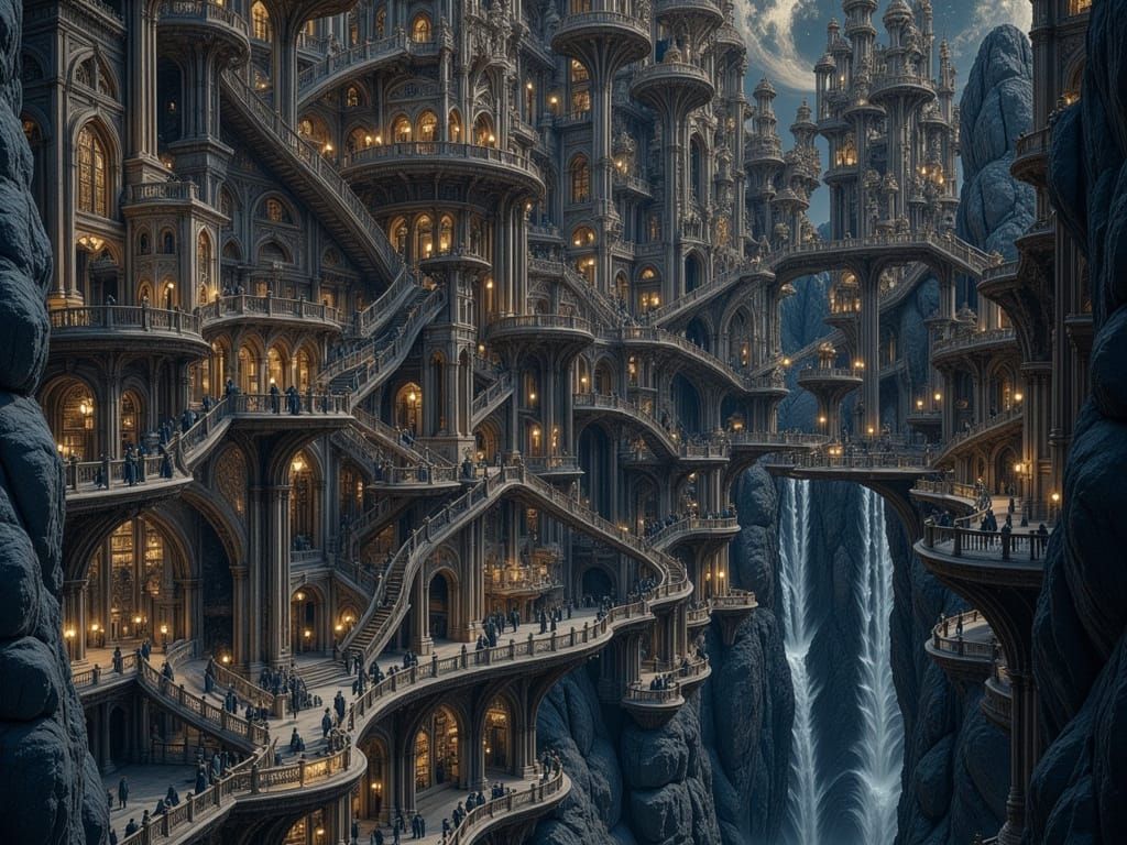 Cosmic Library in Starstorm, Ancient Meets Future