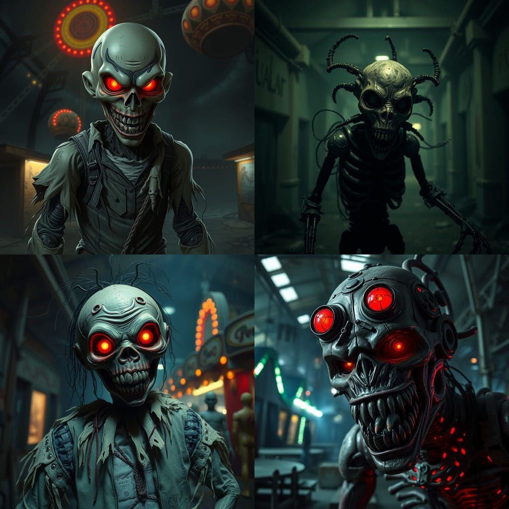 Creepy Horror Animatronic Figure