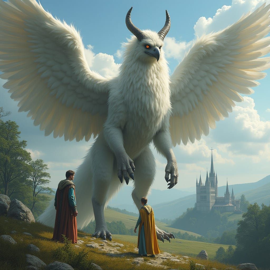 Epic Griffin Dominates the Countryside in Photorealistic Fan...