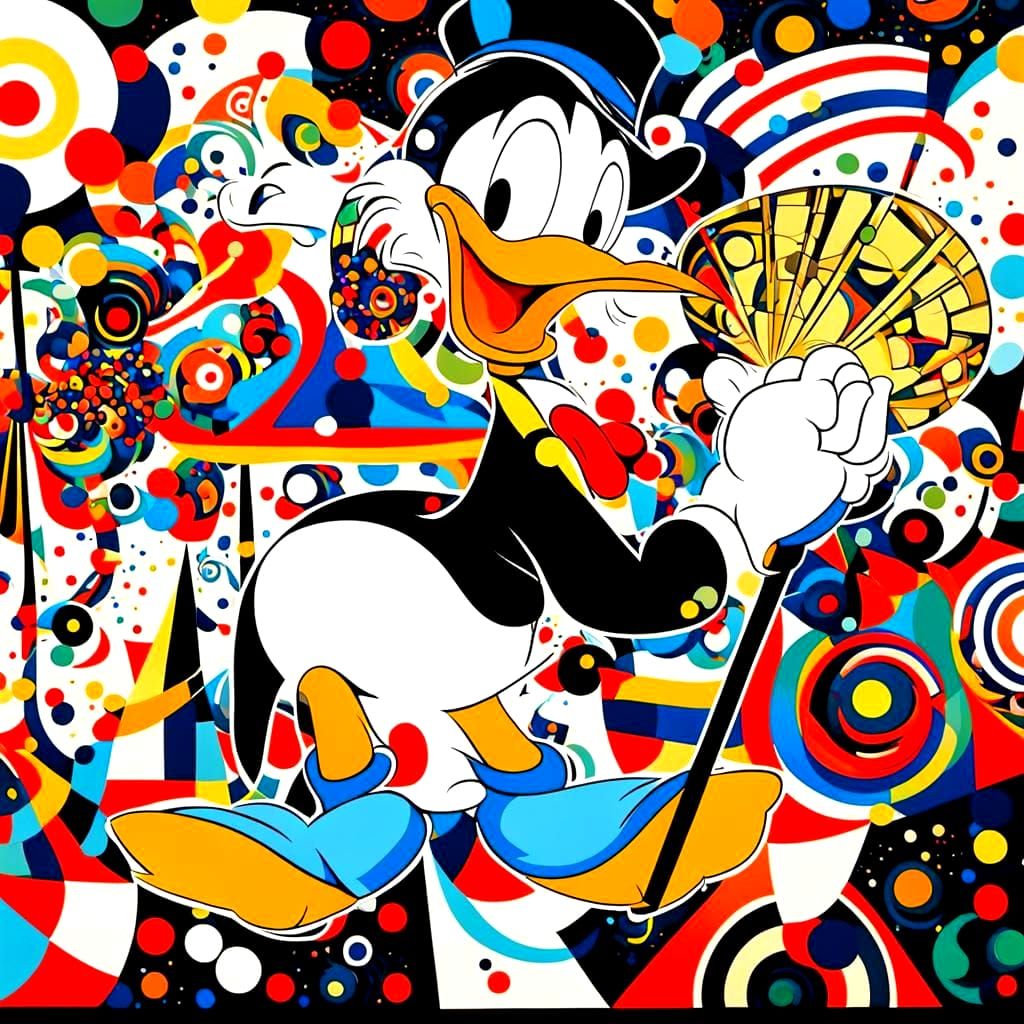 Donald duck pop art