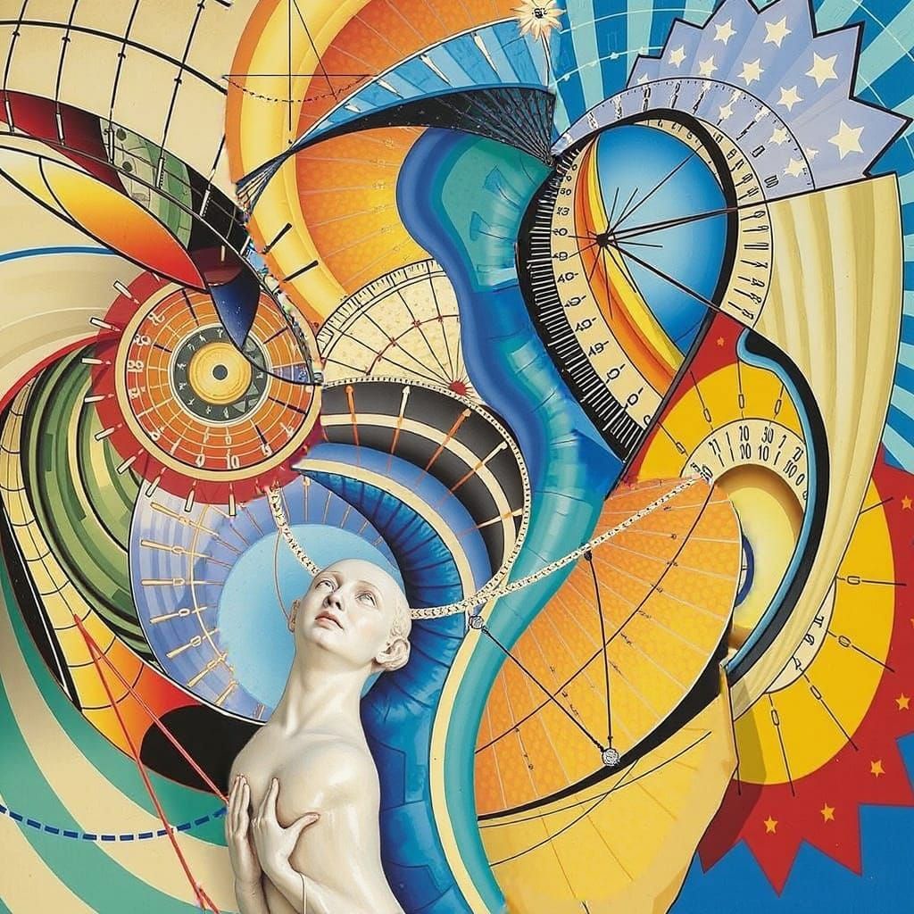 Abstract Mathematical Curves: Spirals and Geometric Forms