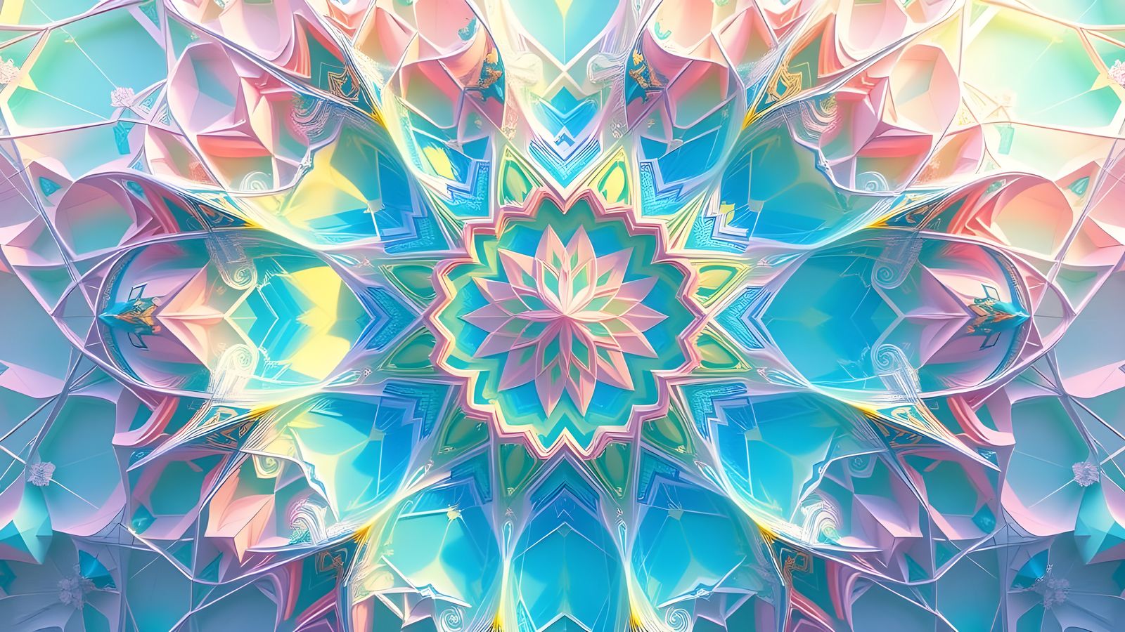 Abstract Generative Art with Geometric Patterns and Textures