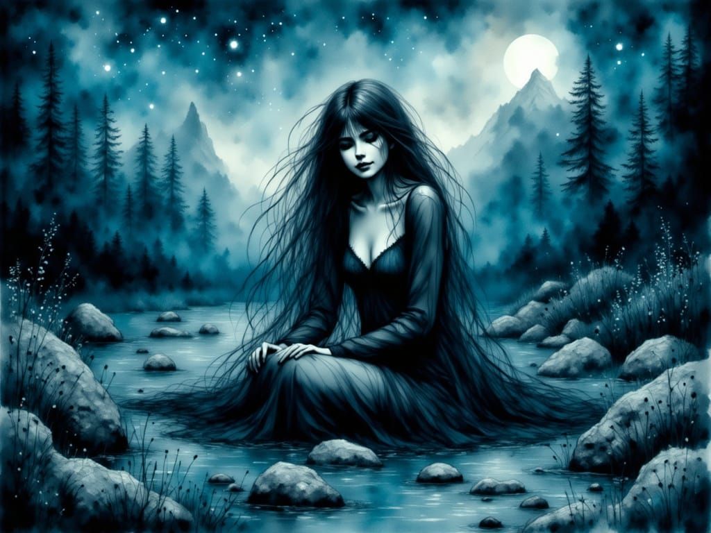 Norse Goddess in Dreamy, Romantic Style