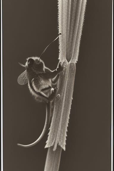 Mouse Bee in the Style of Karl Blossfeldt
