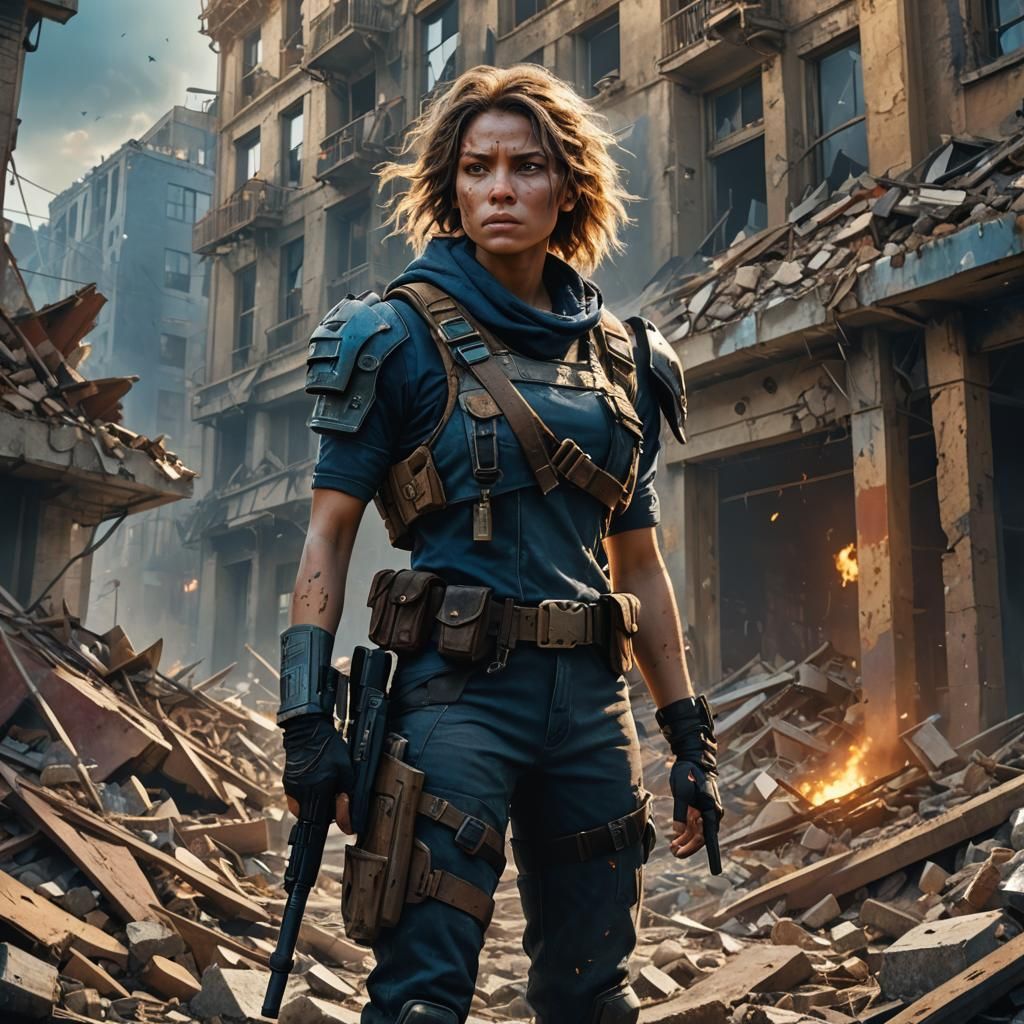 Post-Apocalyptic Guardian: Cinematic Concept Art