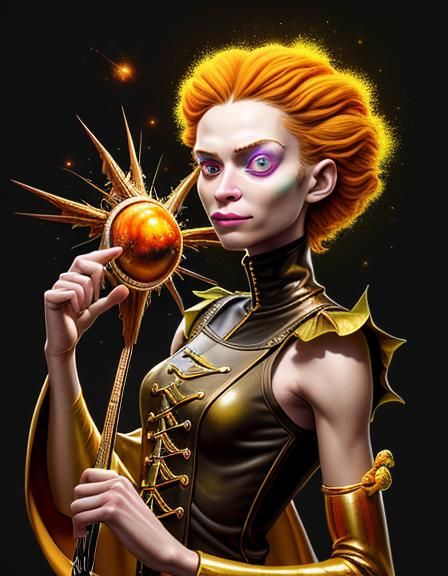 Magical Biological World with Surreal Dreamy Particles