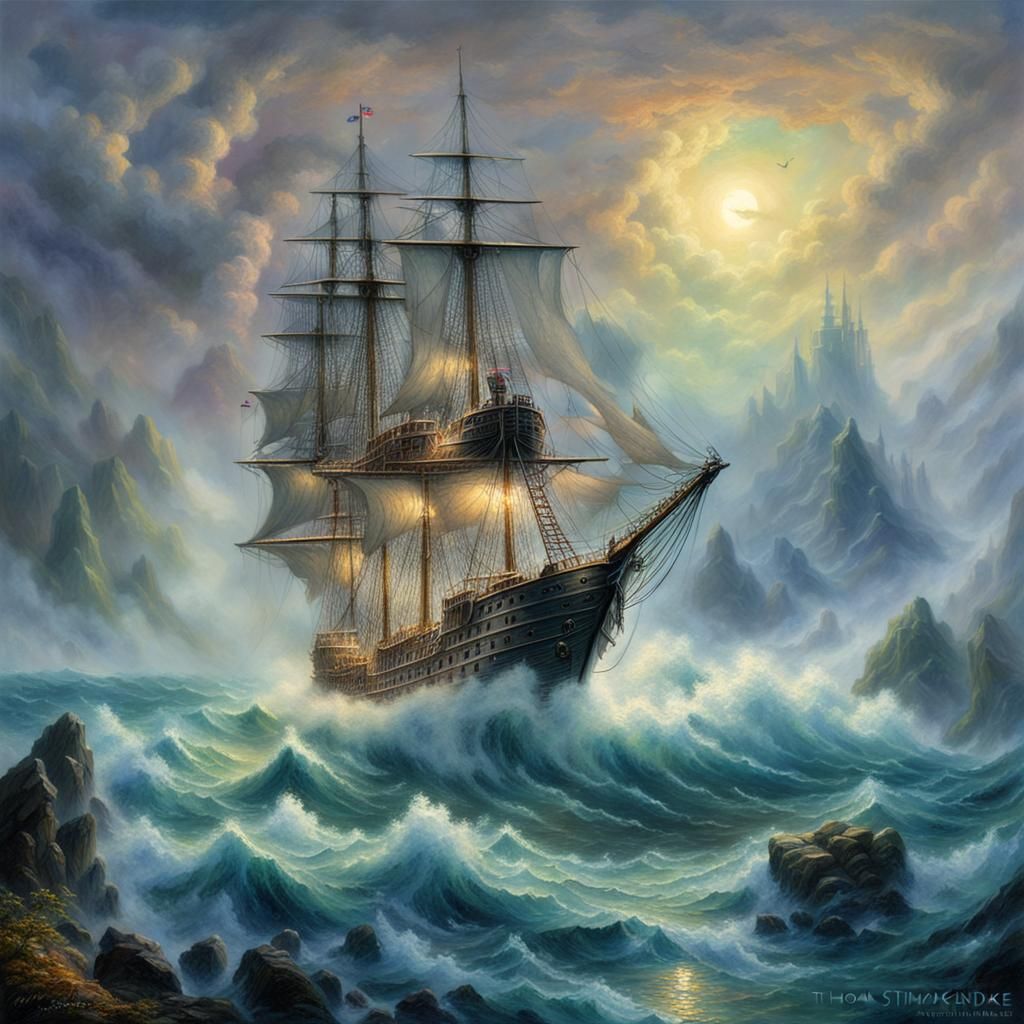 Spectral Flying Dutchman in Straits of Magellan