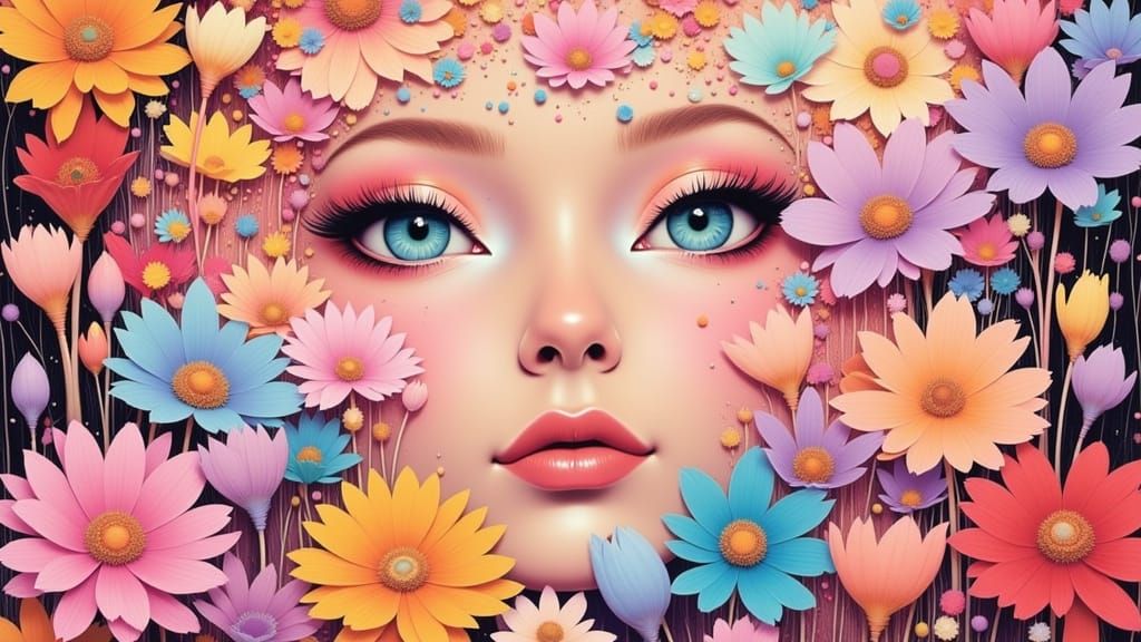 Kinetic Expressionism Digital Art in Flowing Style