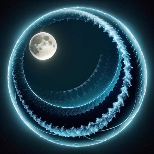 Cyanotype Landscapes: Spirals, Fractals, and Geometric Art