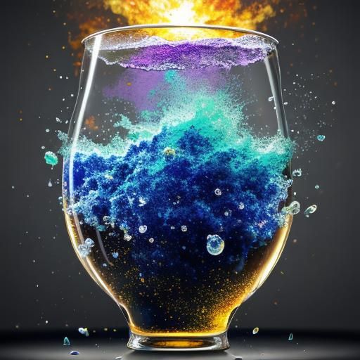 Abstract Effervescence Visual Display