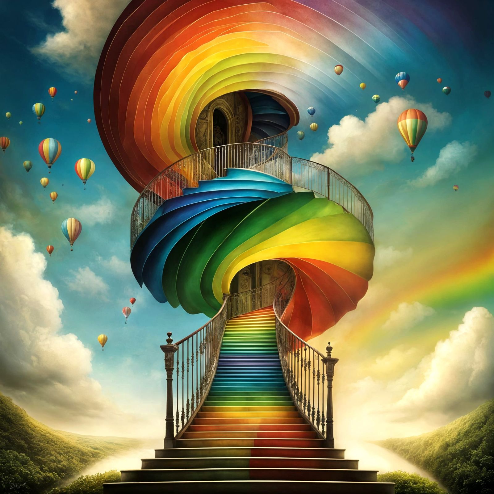 Magical Rainbow Staircase