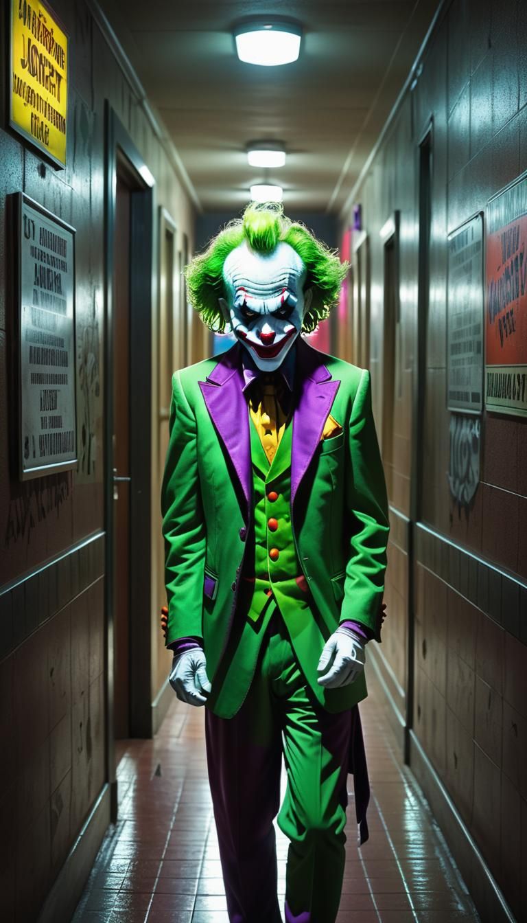 Krusty Joker: Hyperrealistic Comic Book Art