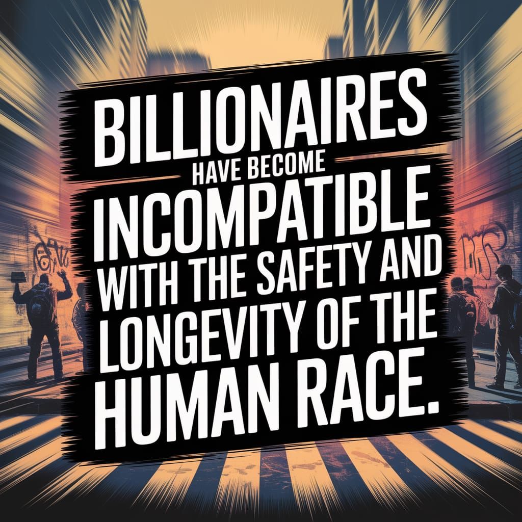 Uprising Against the Elite in a Futuristic Digital Art Style