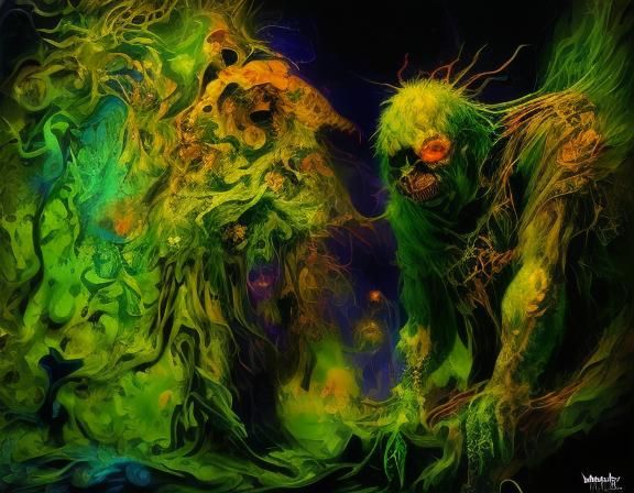 Hiding Warlock: Hyperrealistic Concept Art