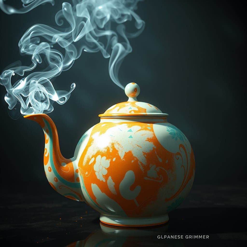 Teapot Goddess in Triadic Colors