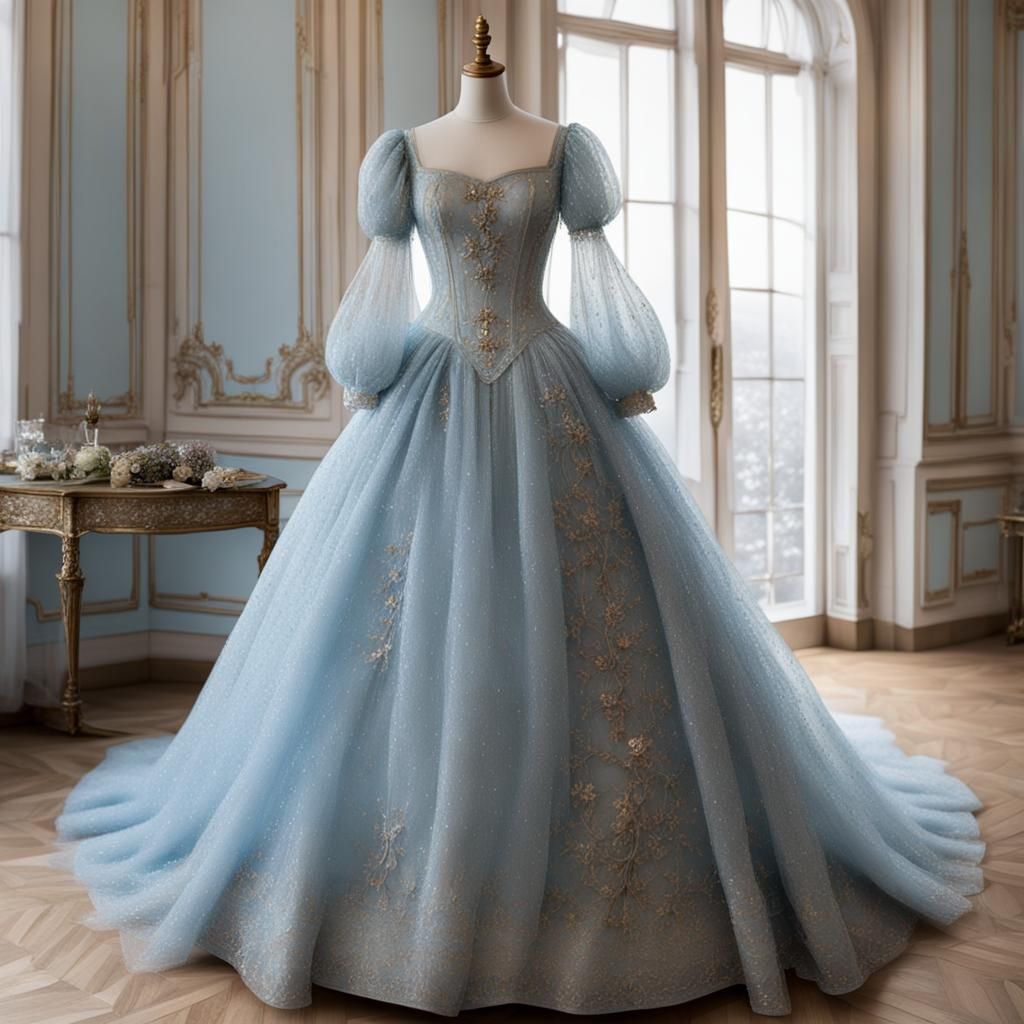 Rococo Princess Dress with Sparkling Details