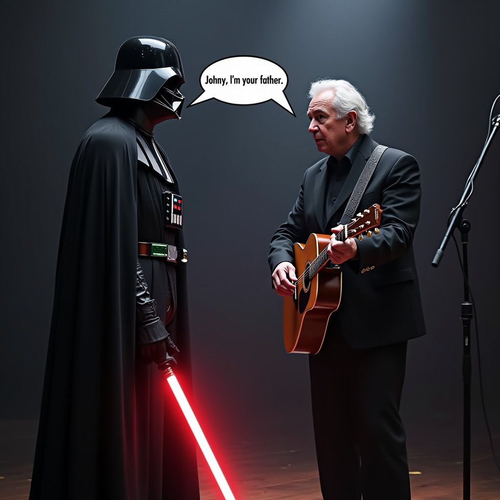 Darth Vader Reveals Himself to Johnny Cash