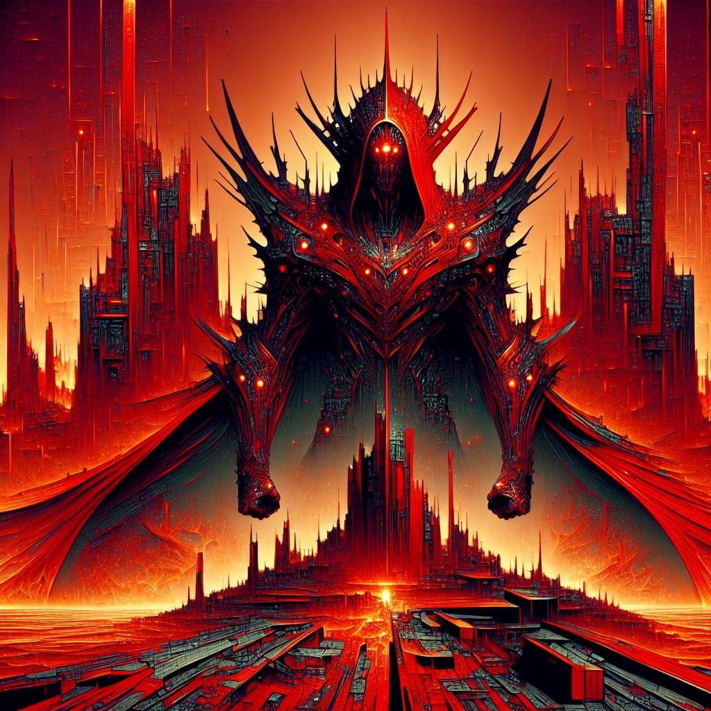 Infernal Chessmaster in High-Sci-Fi Hellscape